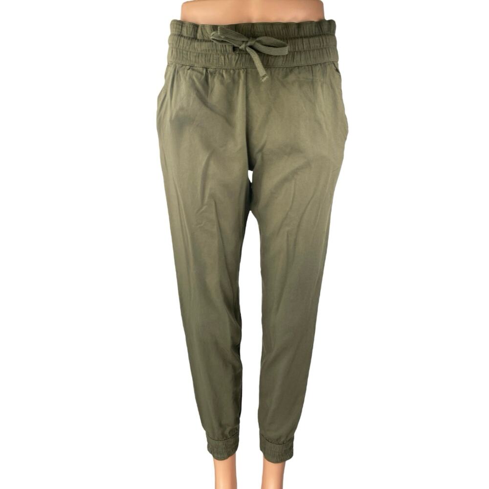 Aritzia Sunday Best Women's Green High Rise Tapered Trousers Jogger Pants Sz XXS